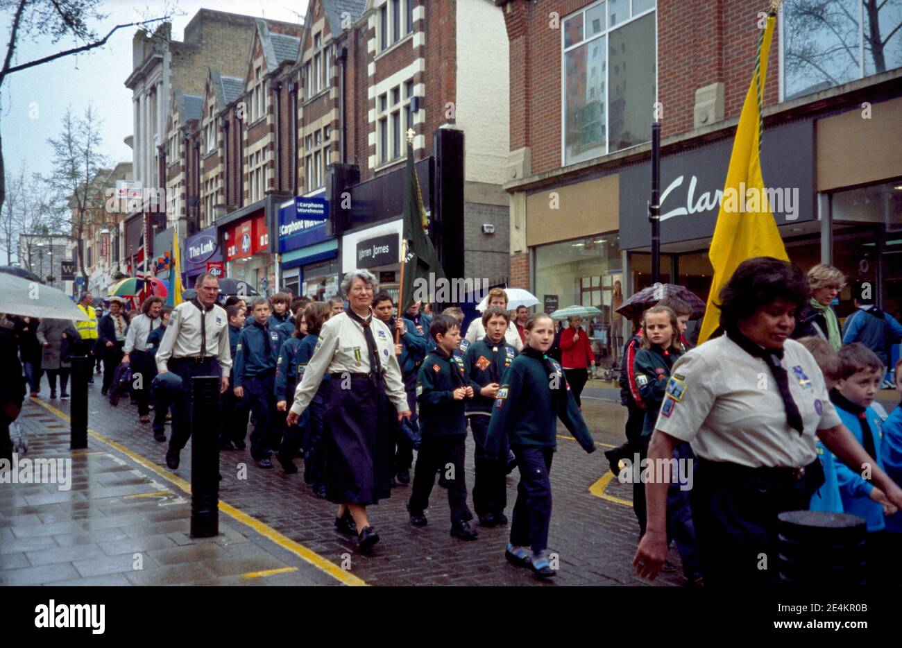St. David's Day Parade Sutton Surrey England Stockfoto