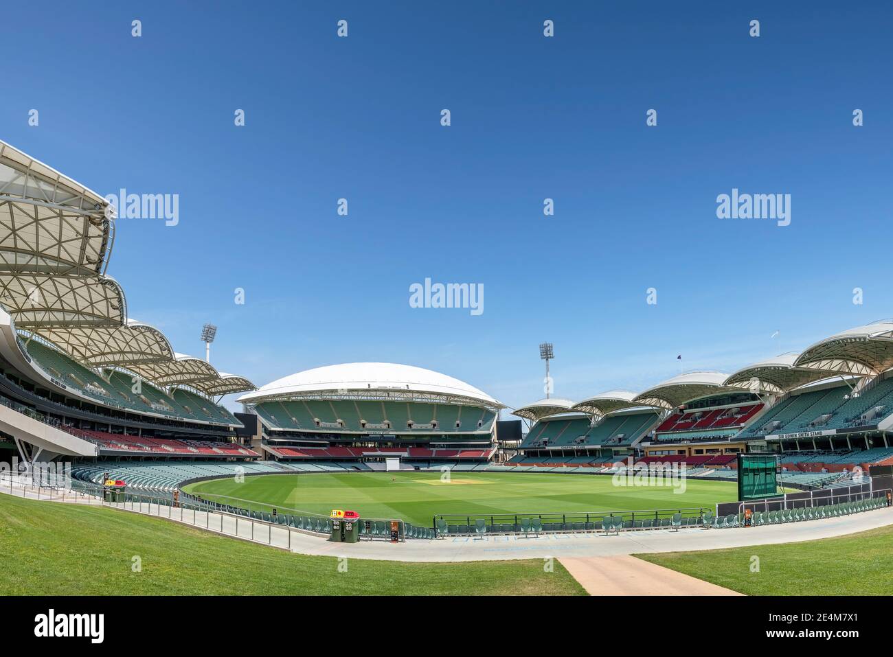 Adelaide, Australien - 8. Januar 2021; BLICK auf das Adelaide Oval, Adelaide, Australien. Stockfoto