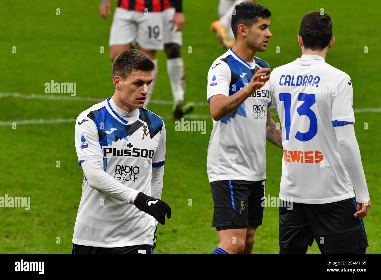 Mailand, Italien. Januar 2021. Joakim Maehle (3) von Atalanta gesehen nach der Serie EIN Spiel zwischen AC Mailand und Atalanta in San Siro in Mailand. (Foto Kredit: Gonzales Foto/Alamy Live News Stockfoto