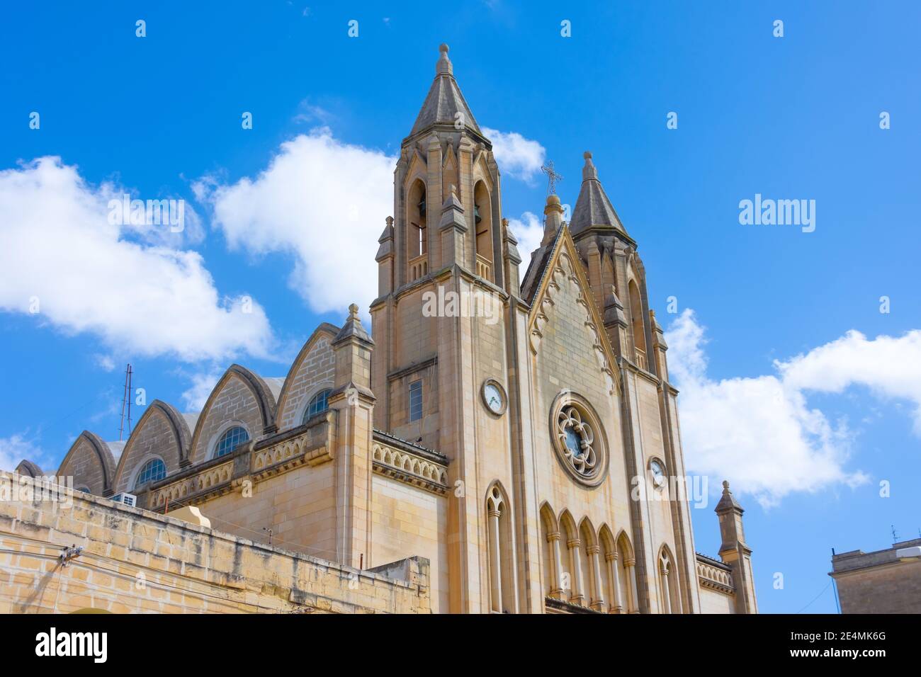 Kirche unserer Lieben Frau von Karmel in Balluta Bay in Sliema, Valletta, Hauptstadt von Malta Stockfoto