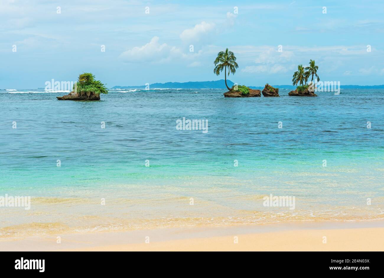 Inseln in Boca del Toro, perfekte Aussicht für Entspannung und ein Zen wie Gefühl, Panama. Stockfoto