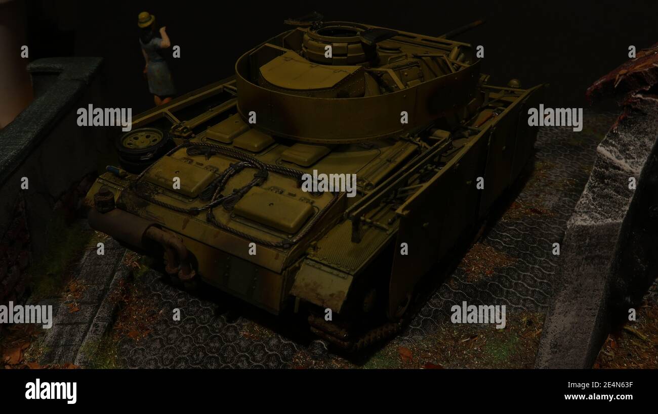 PZ.Kpfw.III Ausf.M / Panzer III Ausführung M Wehrmacht / Heer Modell im Maßstab 1:35 - Deutscher Panzer III Deutsche Armee Maßstab 1:35 Stockfoto