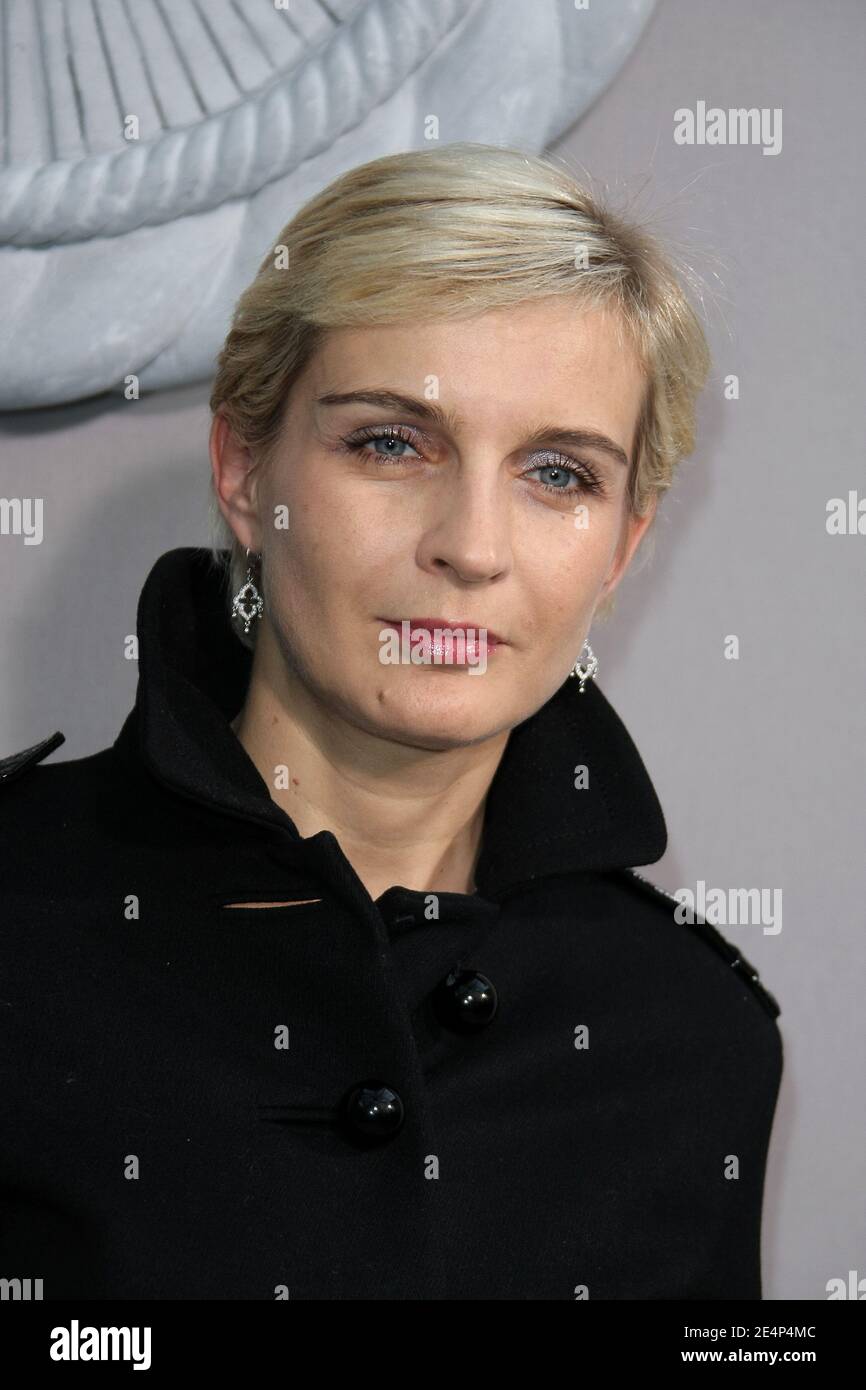 Melita Toscan du Plantier nimmt an der Chanel Haute-Couture Spring-Summer 2008 Modenschau Teil, die am 22. Januar 2008 im Grand Palais in Paris, Frankreich, stattfindet. Foto von Nebinger-Taamallah/ABACAPRESS.COM Stockfoto