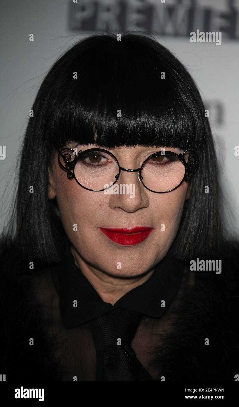 Designer Chantal Thomass nimmt an der Globes de Cristal Zeremonie Teil, die am 11. Februar 2008 im Lido auf den Champs Elysees in Paris, Frankreich, stattfand. Foto von Denis Guignebourg/ABACAPRESS.COM Stockfoto