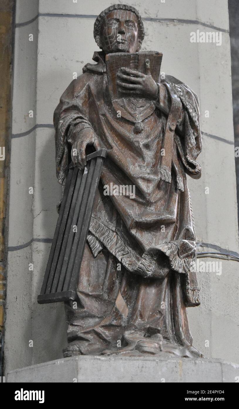Meester van Elsloo (ca. 1520-1530) Sint-Laurentius Sint-Laurentiuskerk (Bocholt) 8-09-2019. Stockfoto