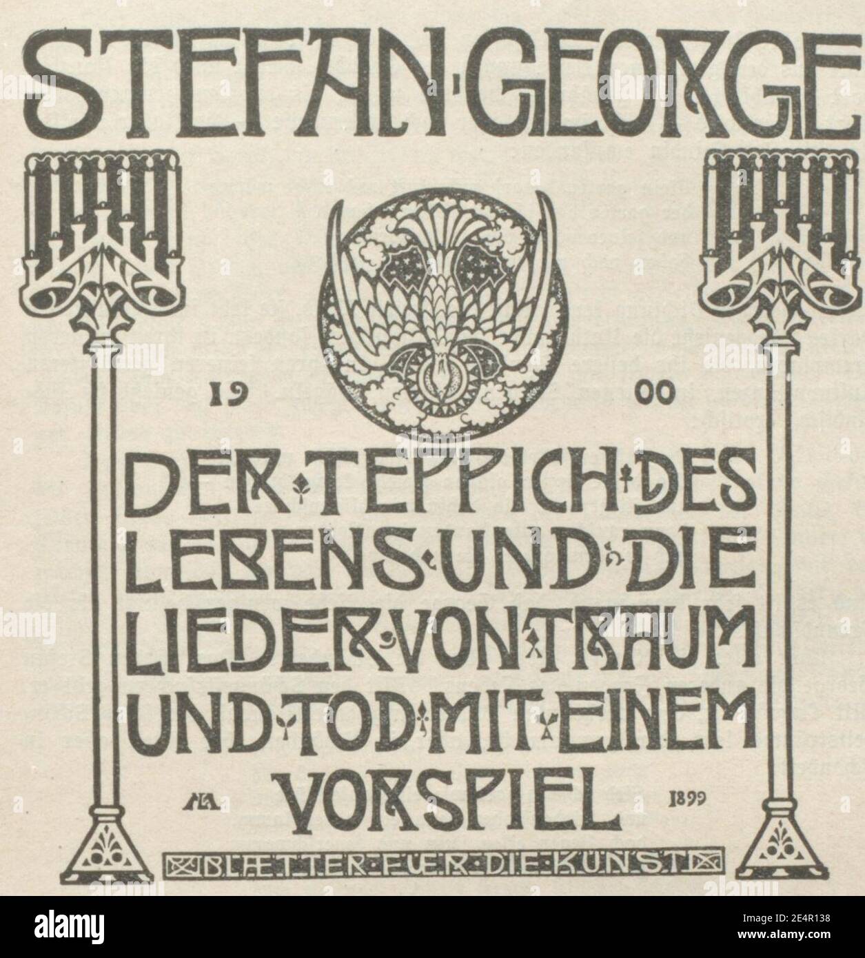 Melchior Lechter Stefan George der Teppich des Lebens 1899 Stockfotografie  - Alamy