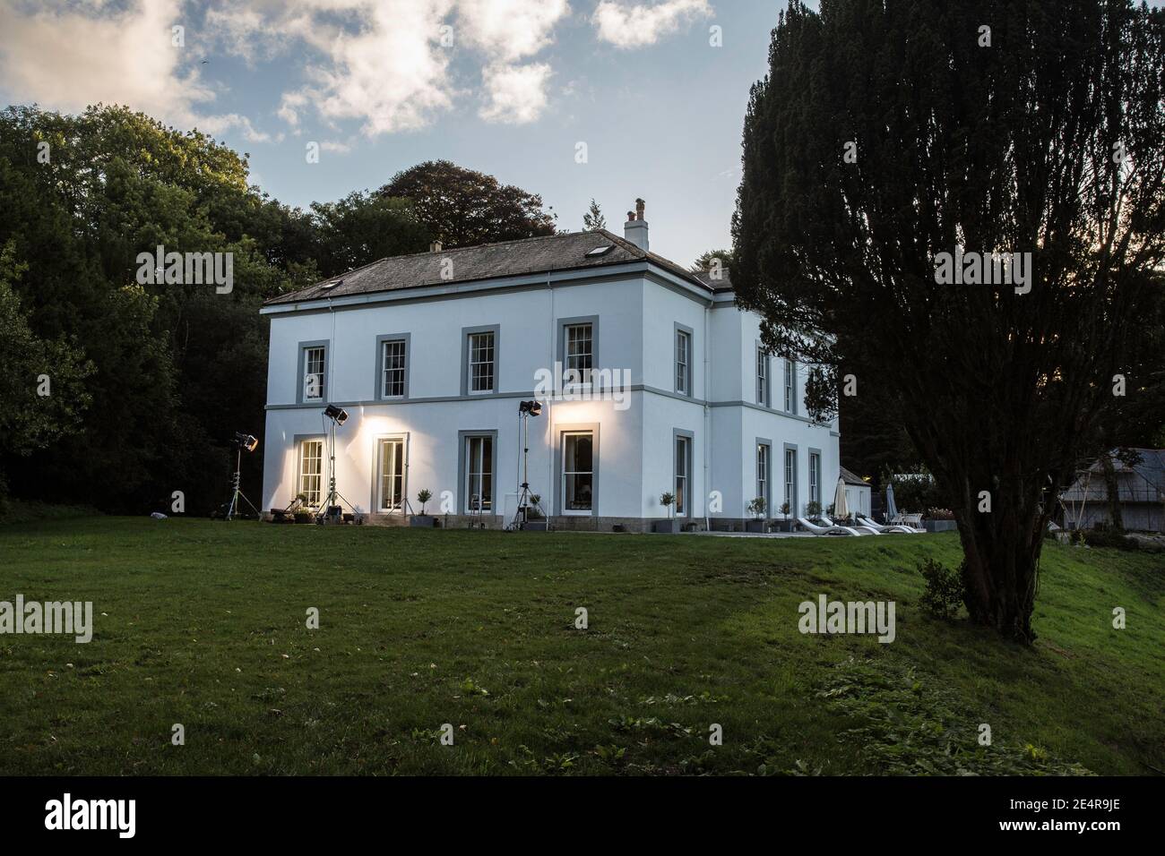 GROSSBRITANNIEN/England/Cornwall/Penquite House ist der Drehort des Rosamunde Pilcher Films Töchter in Law. Stockfoto