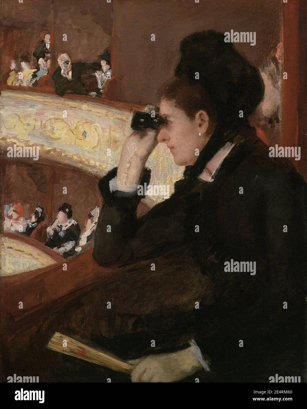 Mary Stevenson Cassatt - in der Loge Stockfoto