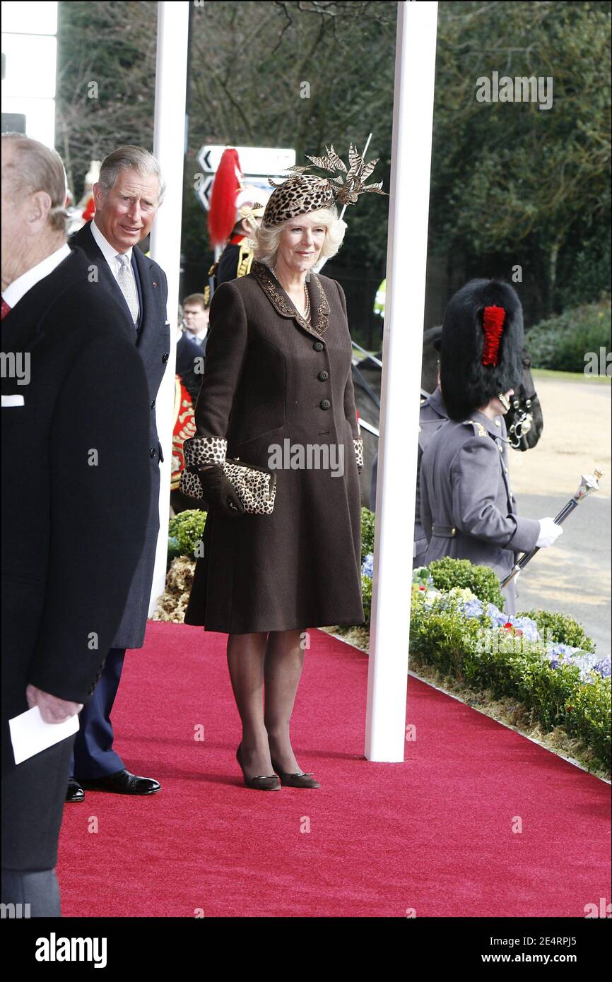 Prinz Charles von Wales und Camilla Herzogin von Cornwall in Windsor, Großbritannien, am 26. März 2008. Foto von Alain Benainous/Pool/ABACAPRESS.COM Stockfoto