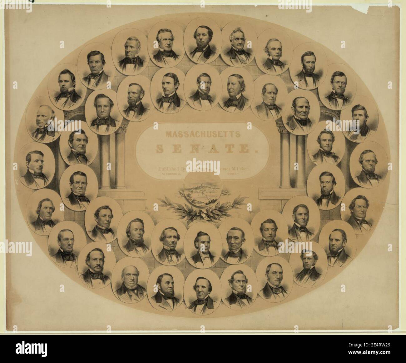Massachusetts, Senat, 1856 Stockfoto