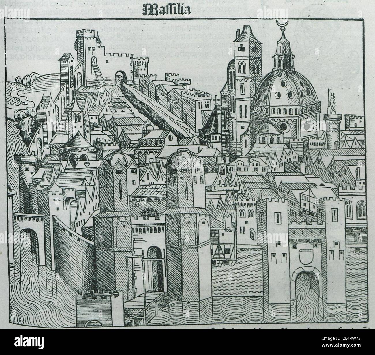 Massilia - Schedell Hartmann - 1493. Stockfoto