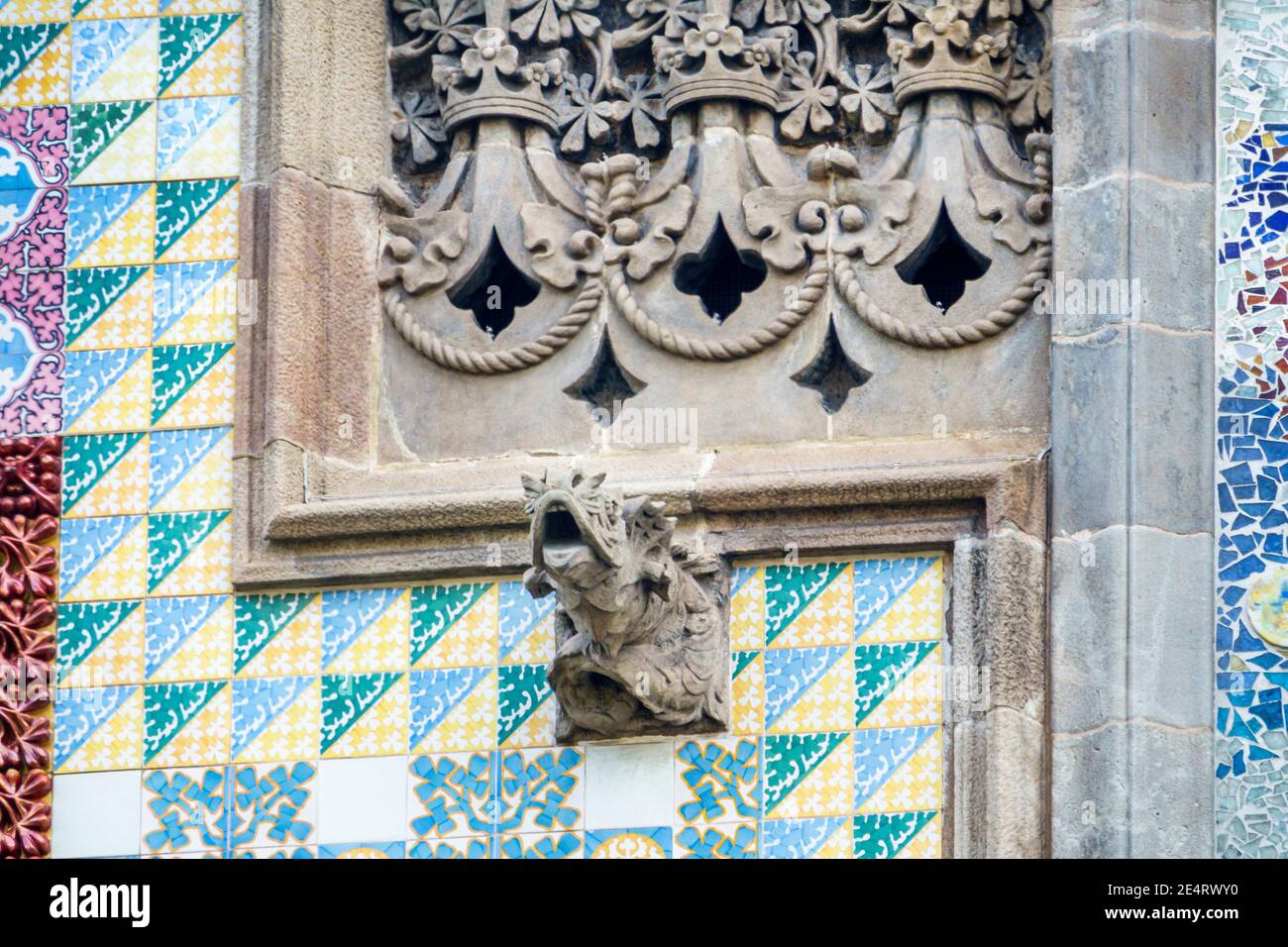 Spanien Barcelona Katalonien Catalunya Passeig de Gracia Illa de la Discordia Casa Amatller von Josep Puig i Cadafalchr Moderne Architektur Gebäude ex Stockfoto