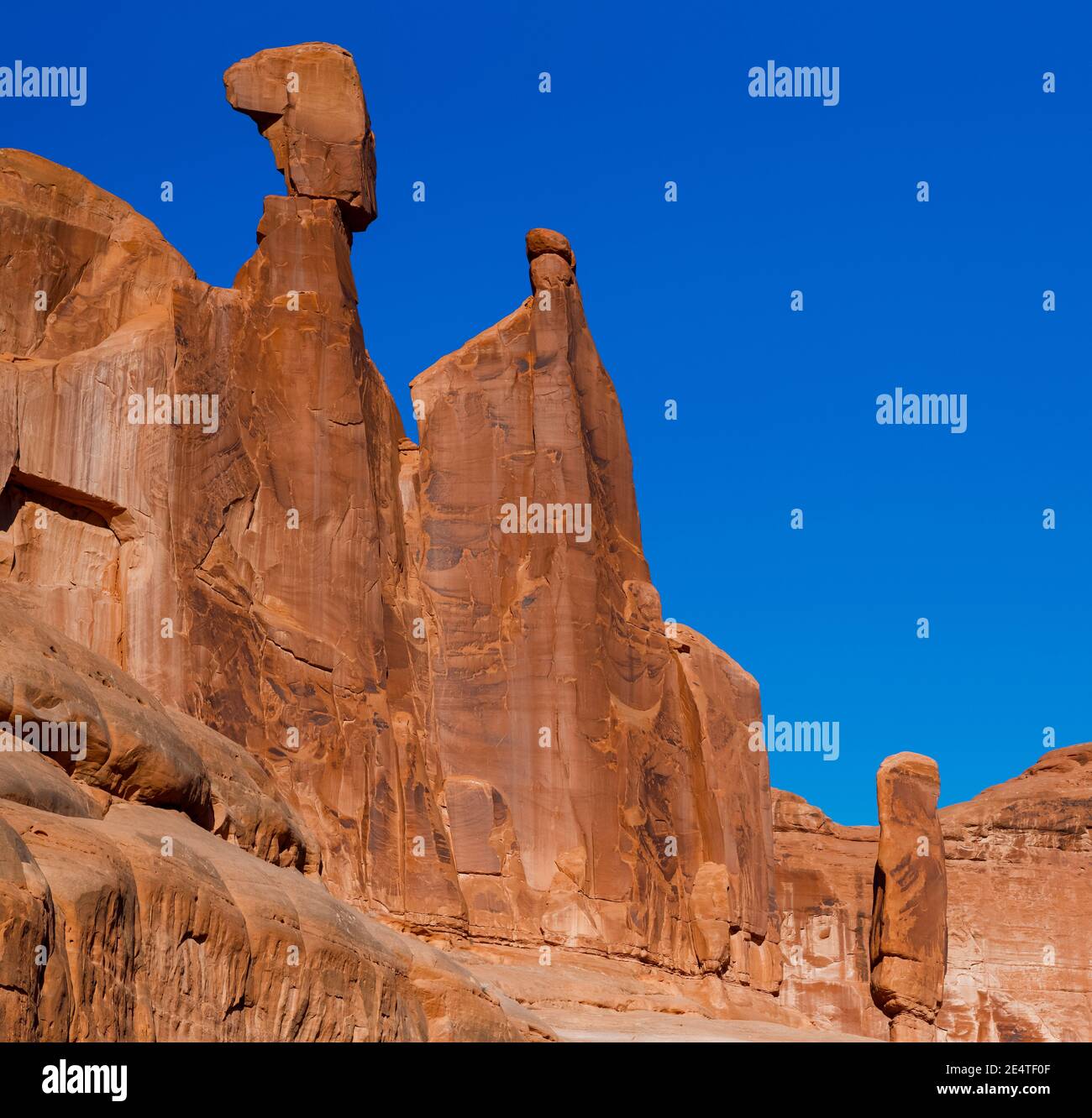 PARK AVENUE ARCHES NATIONAL PARK MOAB UTAH Stockfoto