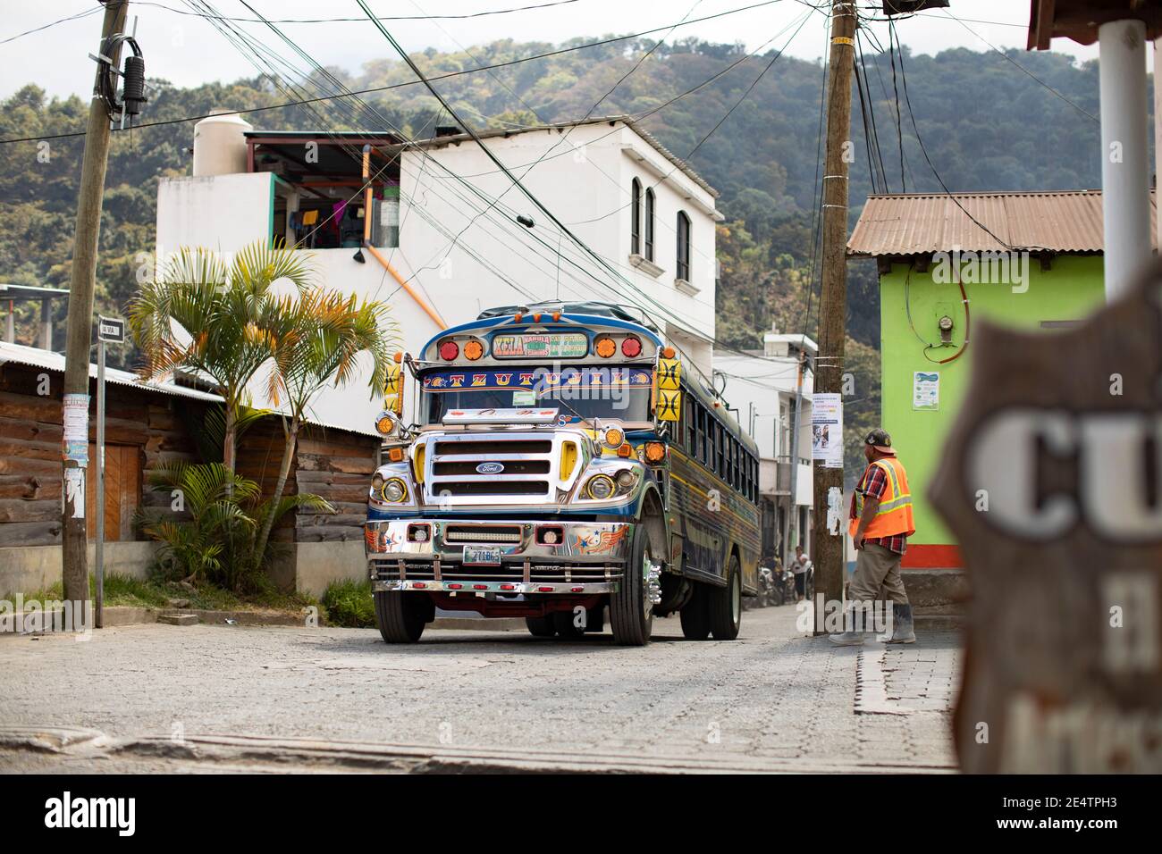 San Juan la Laguna, Guatemala, Mittelamerika. Stockfoto