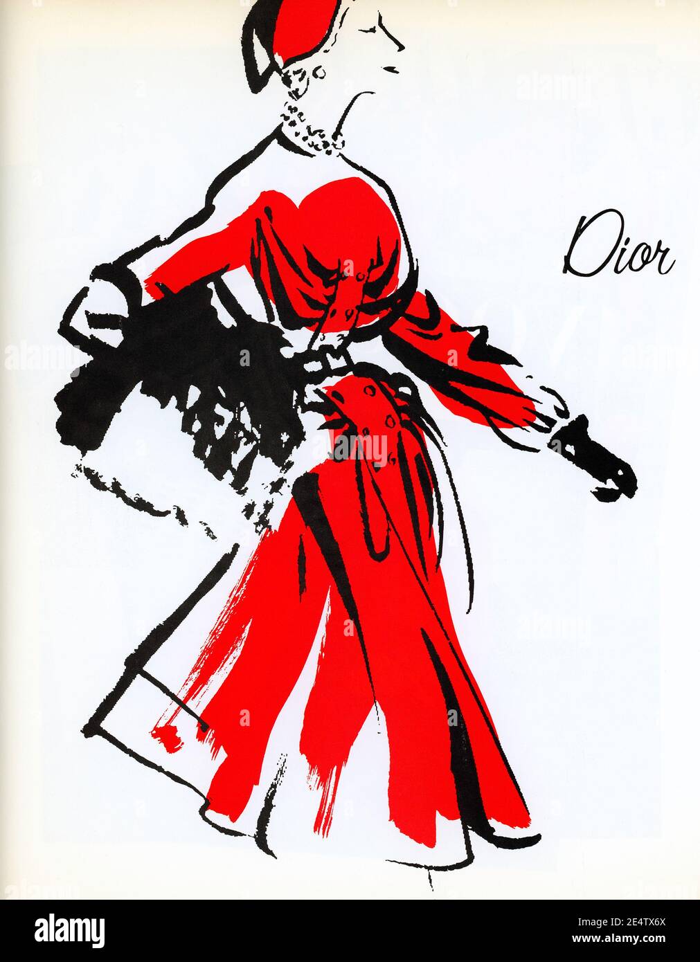 Frauenzeitschriften zeigten neue Designs während und nach dem Zweiten Weltkrieg, USA (1940er Jahre 'Life' Magazin Zusammenstellung) Stockfoto