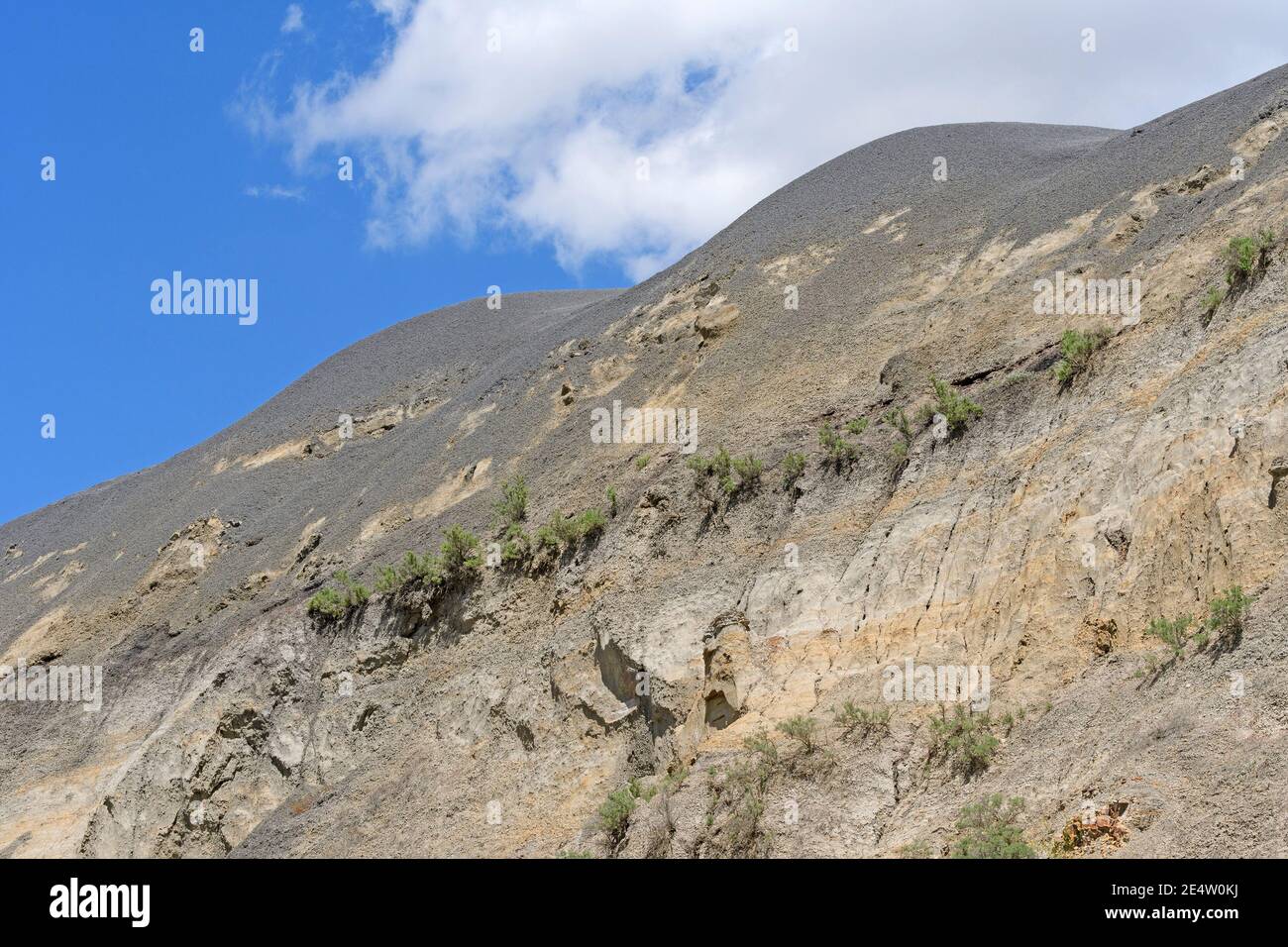 Steilen Hang eines Badlands Escarpment Theodore Roosevelt National Park in North Dakota Stockfoto