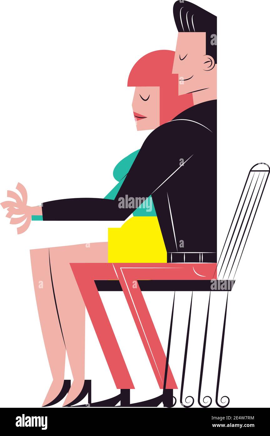 Woman Sitting On Chair In Ausgeschnittene Stockfotos Und Bilder Alamy