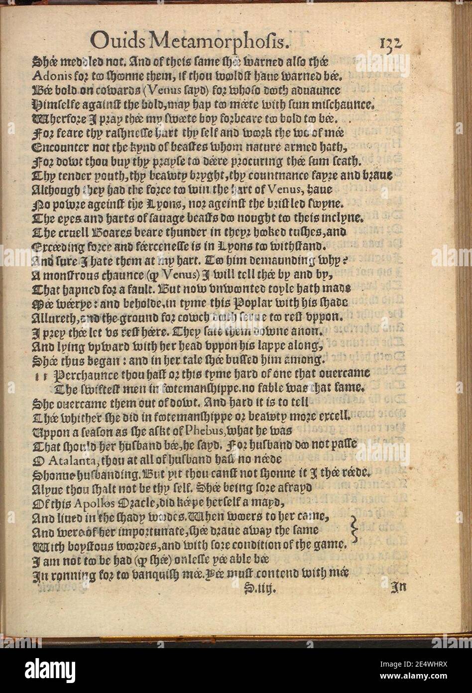 Metamorphosen (Ovid, 1567) - 0287. Stockfoto