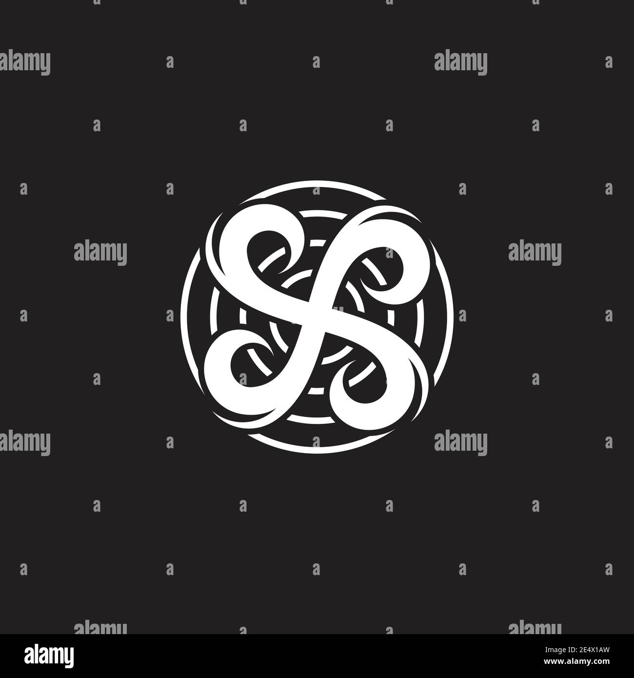 Kreisturbinen Bewegungssymbol Logovektor Stock Vektor