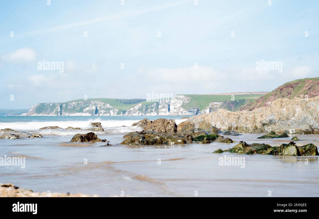 Devon Seestück. Stockfoto