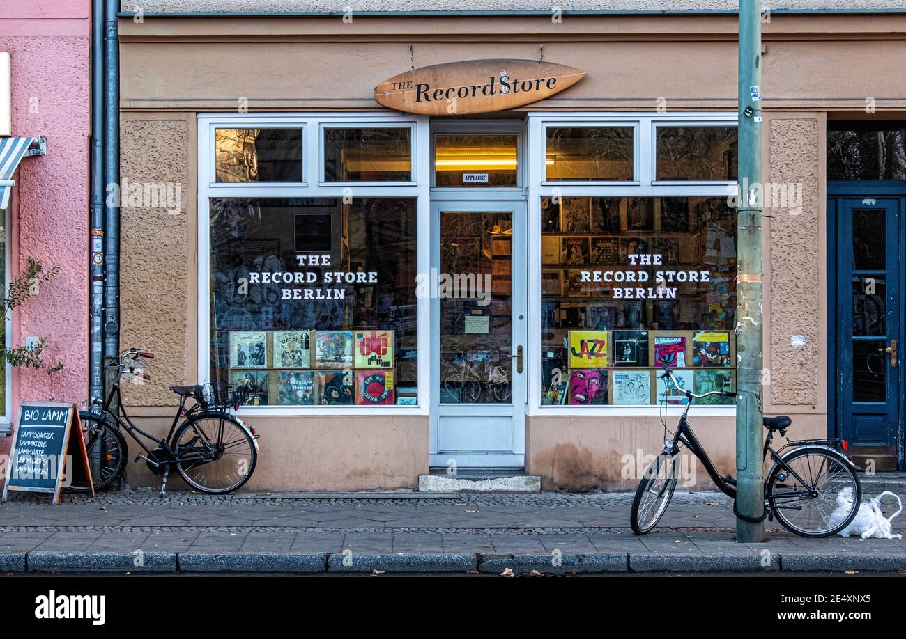 Der Record Store Berlin. Shop für seltene & collectibla Vinyl  Schallplatten, Invalidenstraße 148,Mitte,Berlin Stockfotografie - Alamy
