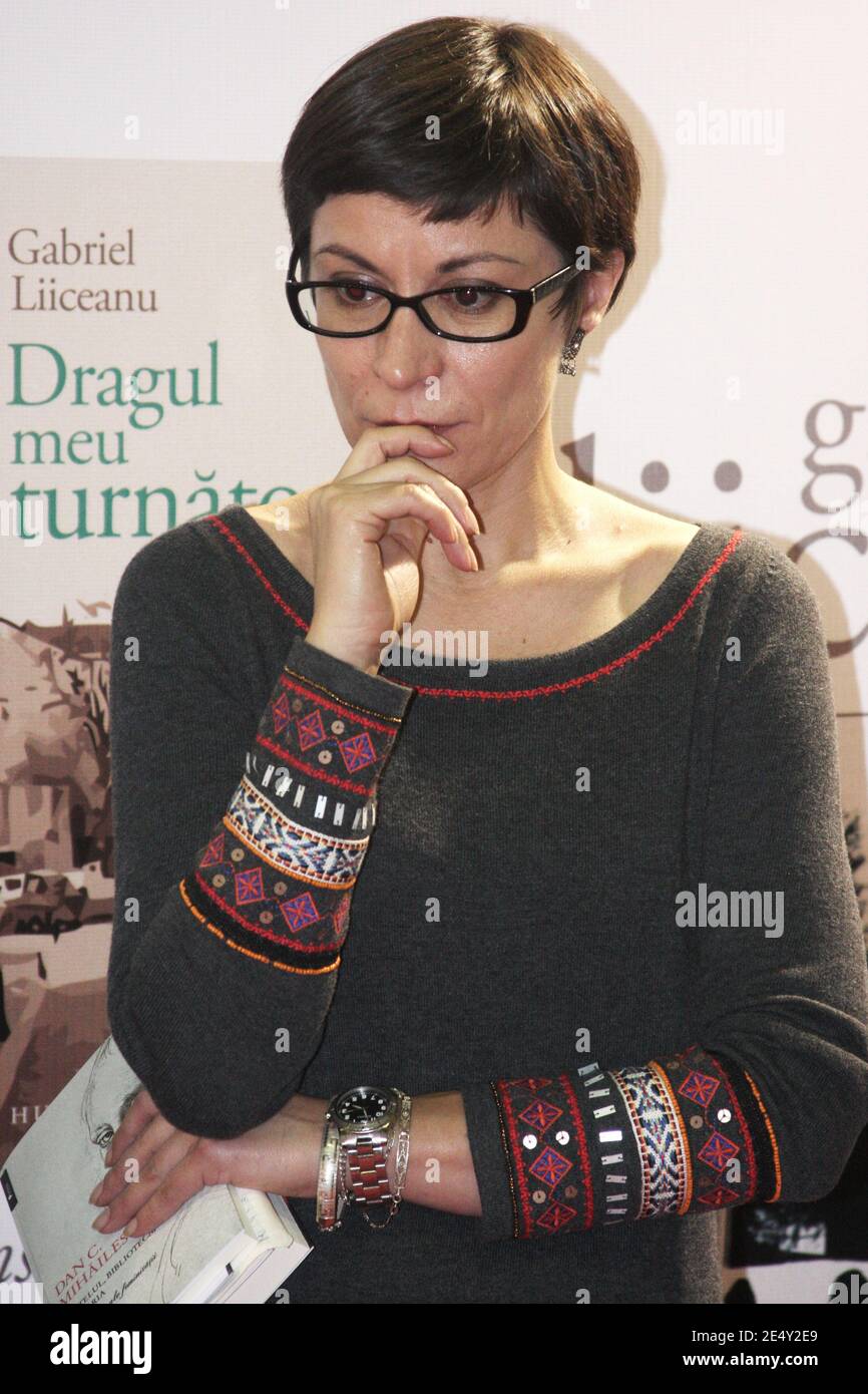 Lidia Bodea, Direktorin des rumänischen Verlags 'Humanitas' Stockfoto