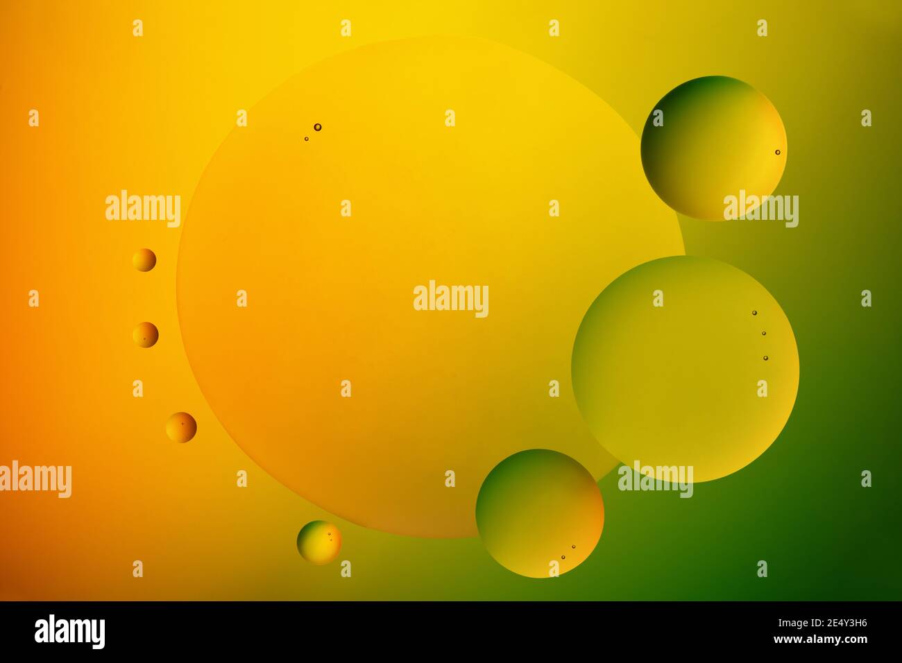 Bunte Blase Öl Tropfen, abstrakten Hintergrund. Stockfoto