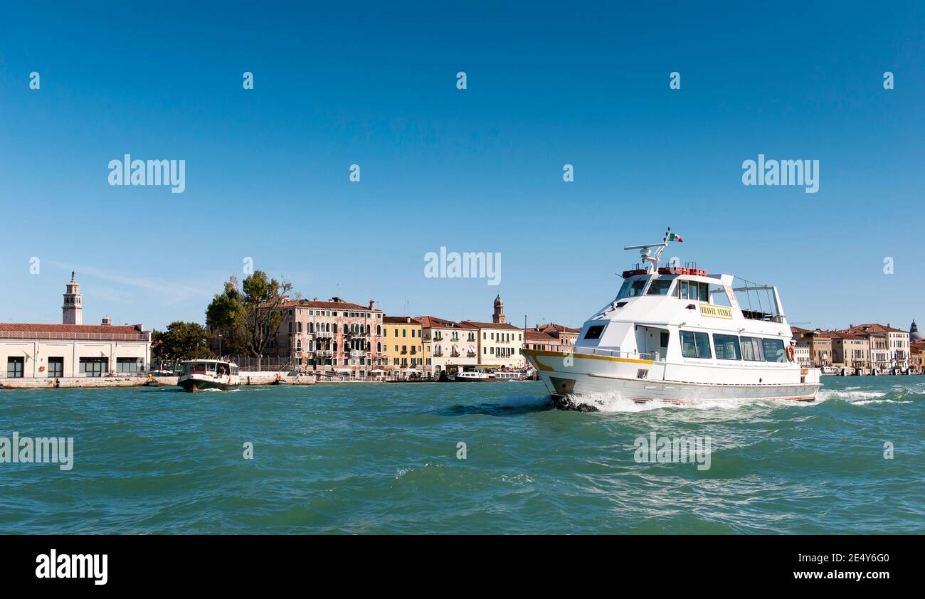 Reise Venedig Tour Boot in Venedig, Italien. Stockfoto