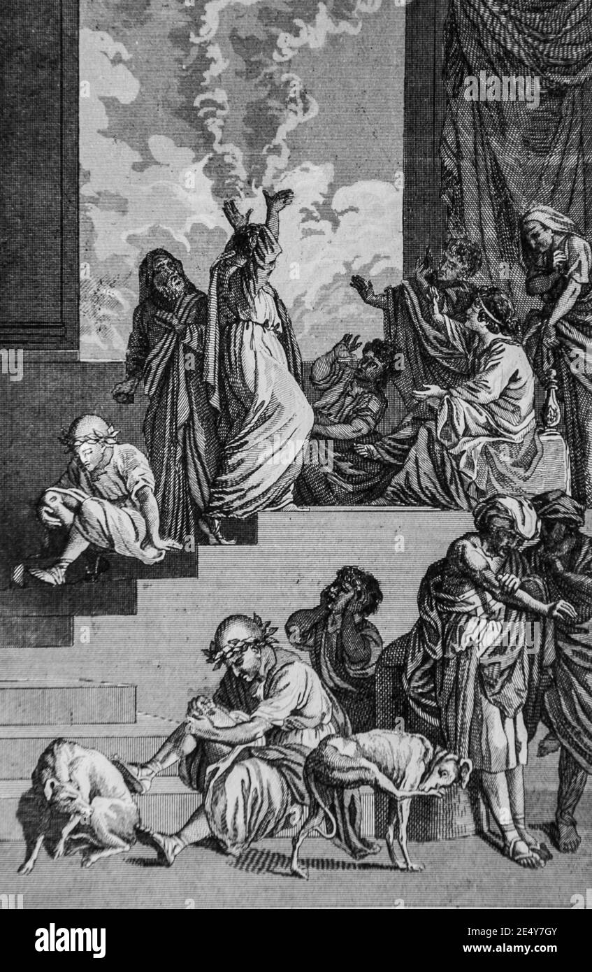 Ulceres, altes Testament, la bible par le maistre de sacy, editeur guiraudet Et jouaust 1836 Stockfoto