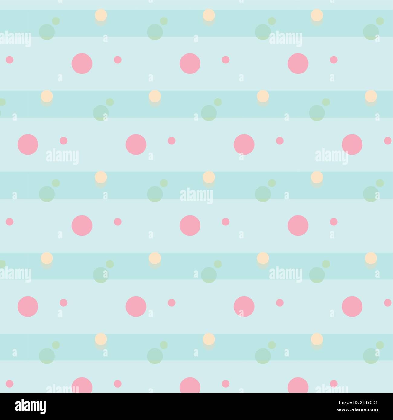 Rosa blau grün Polka Punkt nahtlose Muster Hintergrund für Druck Stock Vektor