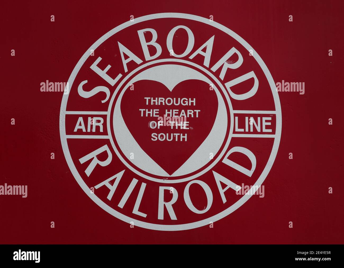 Seaboard Railroad-Logo Stockfoto