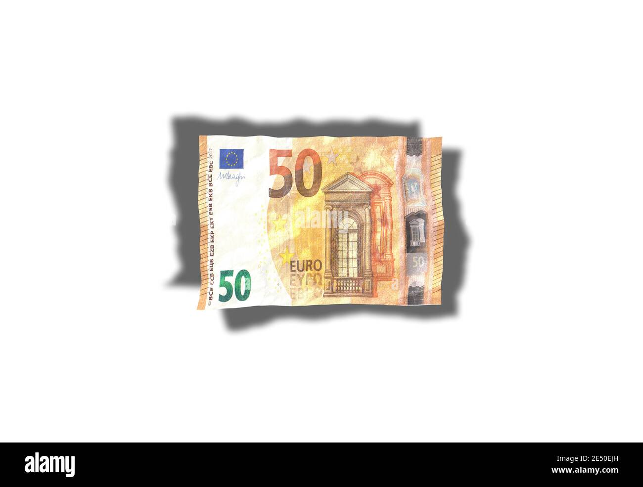 Alte 50 Euro Banknoten Stock Foto Deutschland, Steuern, Rechnungswesen, Beratung, Alterungsprozess Stockfoto
