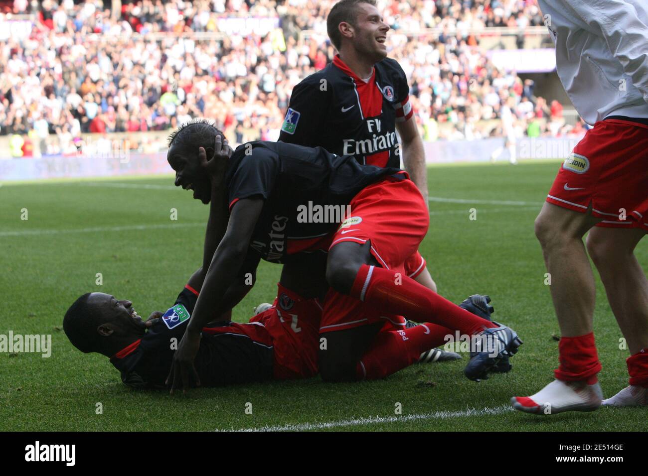 Amara Diane von PSG beim Fußballspiel, PSG gegen Auxerre in Paris, Frankreich, am 26. April 2008. Foto von Taamallah Mehdi/Cameleon/ABACAPRESS.COM Ortsüberschrift Stockfoto