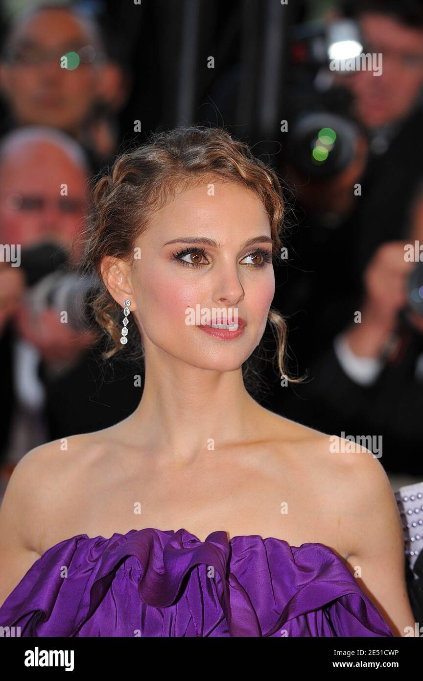 Natalie Portman kam am 14. Mai 2008 im Palais des Festivals in Cannes, Frankreich, zur Vorführung von Fernando Meirelles' Blindheit, die im Wettbewerb vorgestellt wurde und das 61. Filmfestival von Cannes eröffnete. Foto von Hahn-Nebinger-Orban/ABACAPRESS.COM Stockfoto