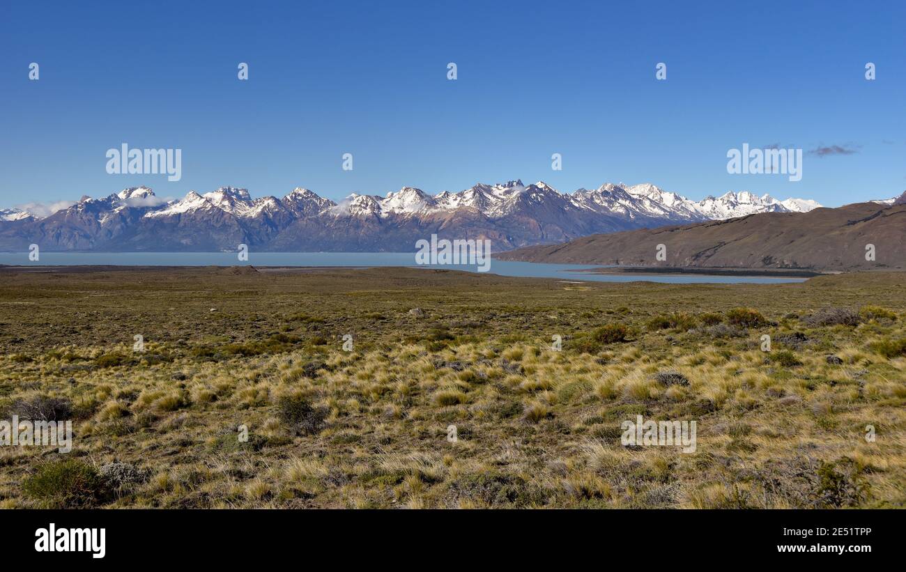 Lago Viedma und Los Glaciares Nationalpark, mit Cerro Norte und Cerro Moyano, patagonien, Argentinien Stockfoto
