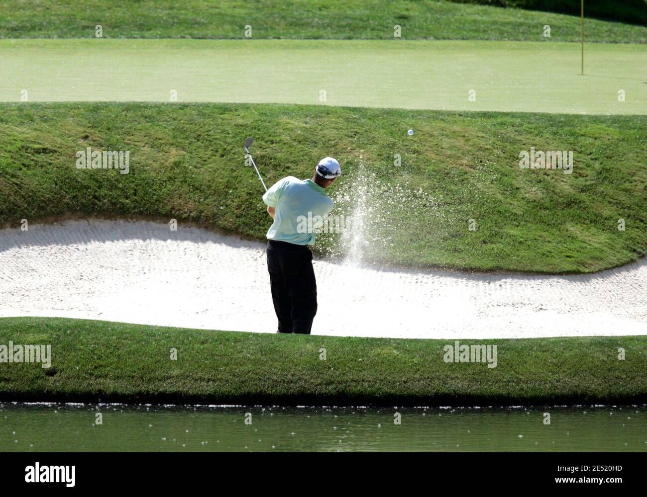 Kenny Perry in Aktion auf dem zwölften Loch während der letzten Runde des Memorial Tournament im Muirfield Village Golf Club in Dublin, OH, USA am 1. Juni 2008. Foto von Scott Terna/Cal Sport Media/Cameleon/ABACAPRESS.COM Stockfoto