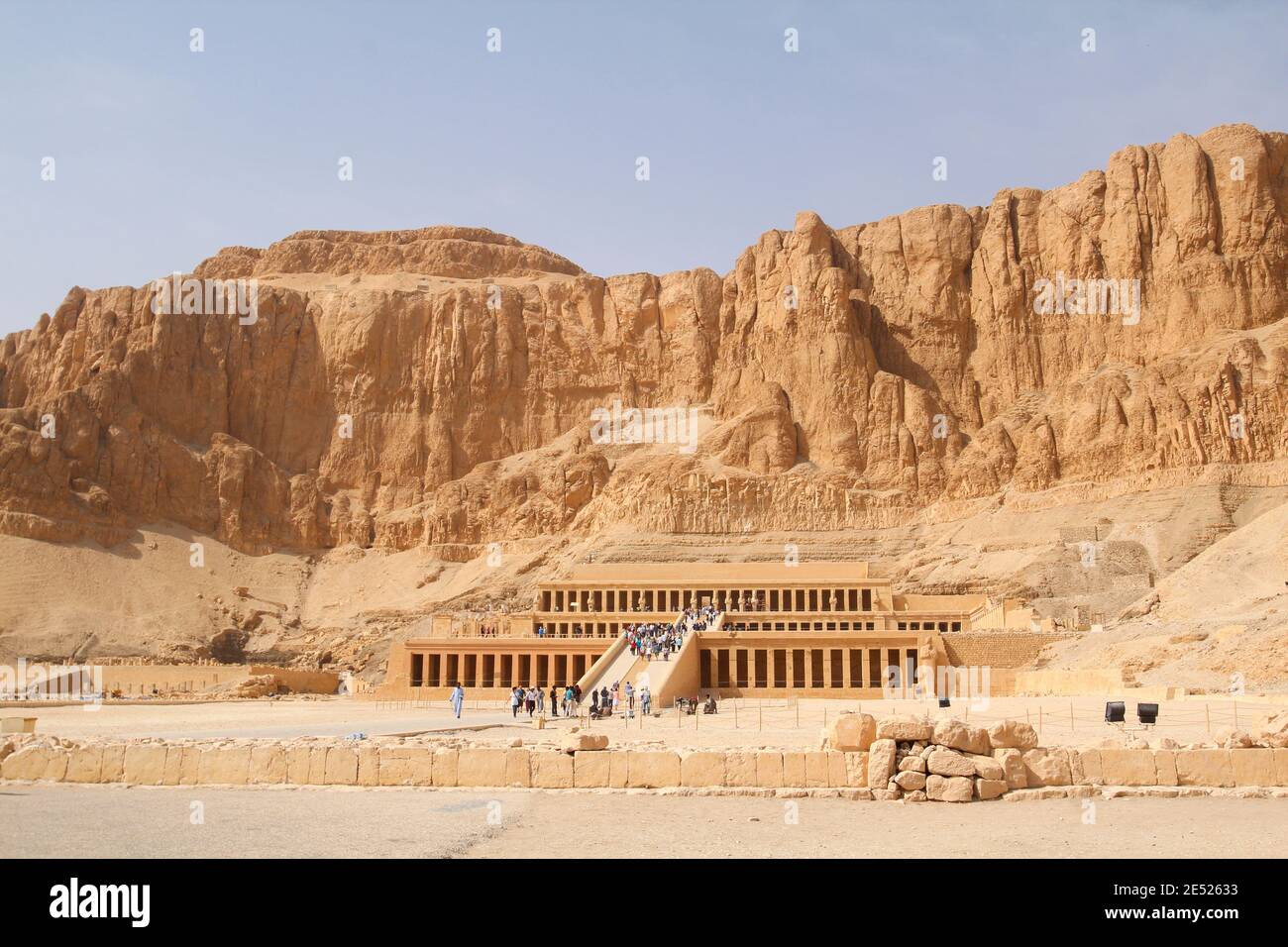 Der Tempel der Hatschepsut in Theben, Ägypten Stockfoto