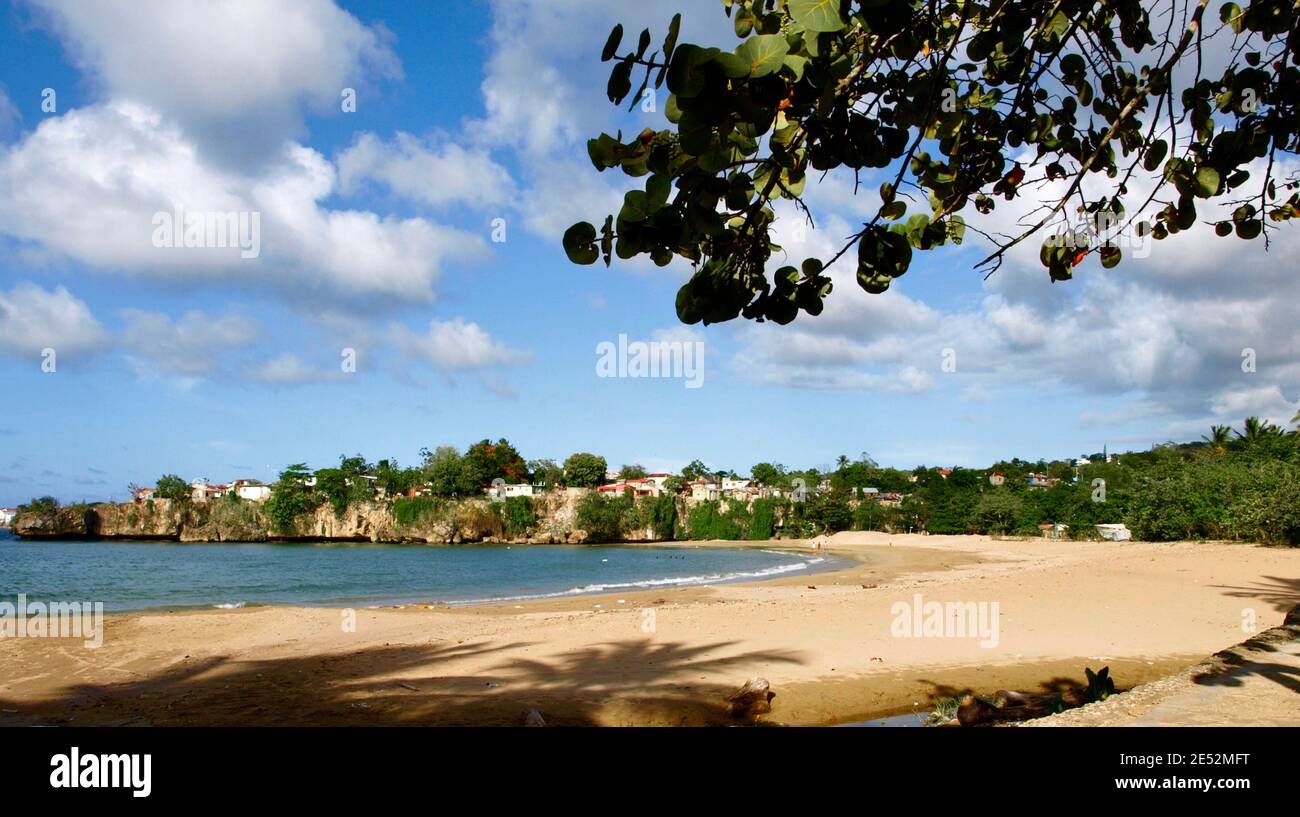 Ein Strand in der Nähe von Sosua, an der Nordküste der Dominikanischen Republik. Stockfoto