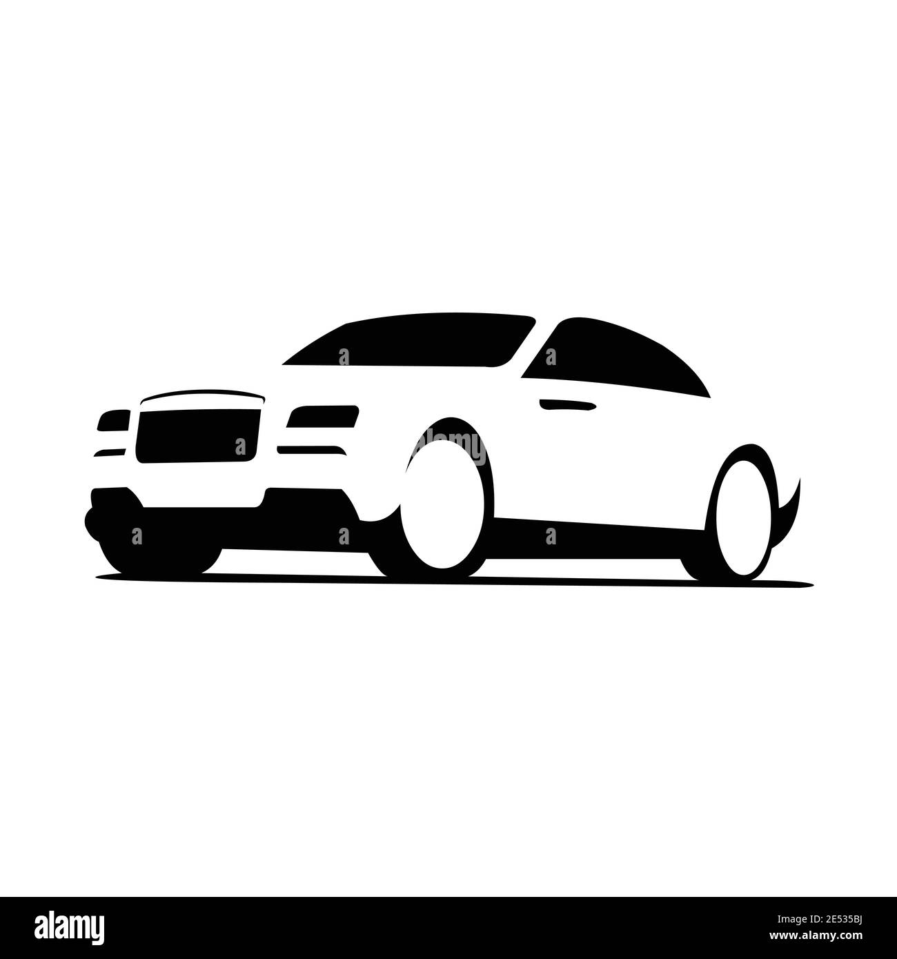 Auto Vektor Symbol Logo Illustration isoliert Stock Vektor