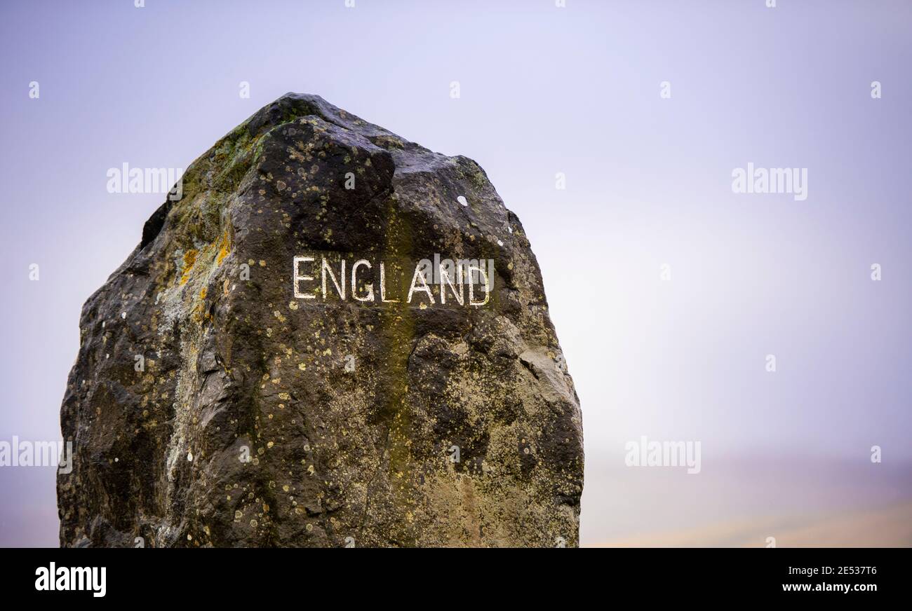 Carter Bar, Schottland, England Grenze. Northumberland, Scottish Borders. Schottland, England. Kredit - Phil Wilkinson / Alamy Stockfoto