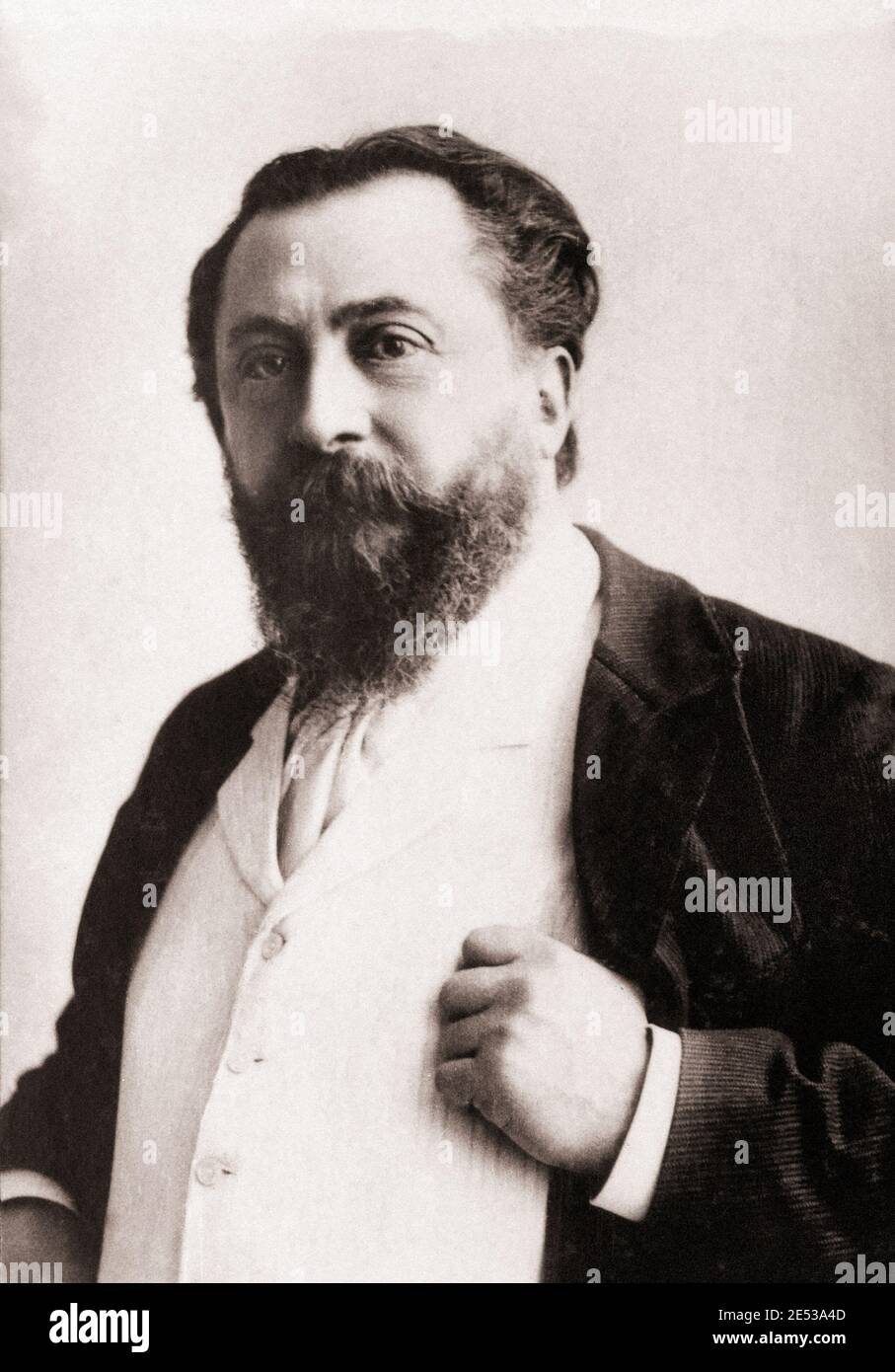 Catulle Mendes (1841 – 1909) war ein französischer Dichter und Literat. Stockfoto