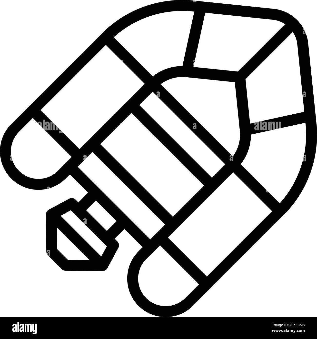 Schwebendes Shop-Symbol. Umriss Floating Shop Vektor-Symbol für Web-Design isoliert auf weißem Hintergrund Stock Vektor