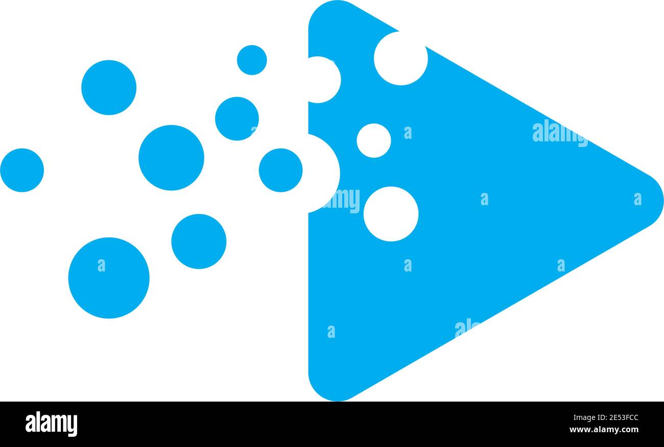 Symbol für die Schaltfläche „Vektorwiedergabe“ Stock Vektor