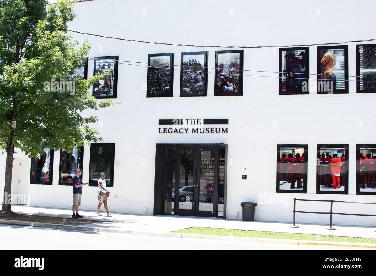 Montgomery, Alabama/USA-6. August 2018: Das Legacy Museum auf der Coosa Street in der Innenstadt von Montgomery. Das Museum befindet sich auf dem Gelände der Sklavenlager und ein Stockfoto