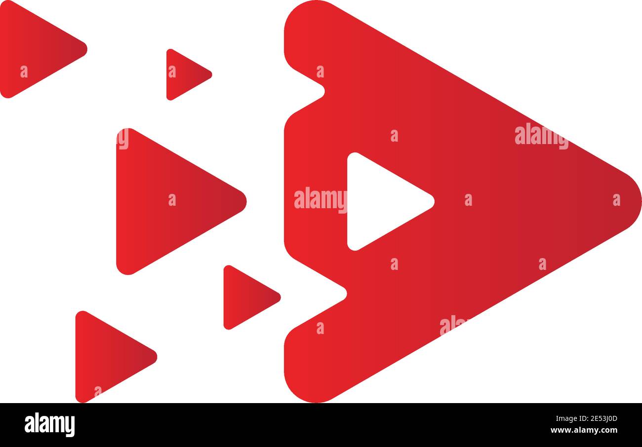 Symbol für die Schaltfläche „Vektorwiedergabe“ Stock Vektor