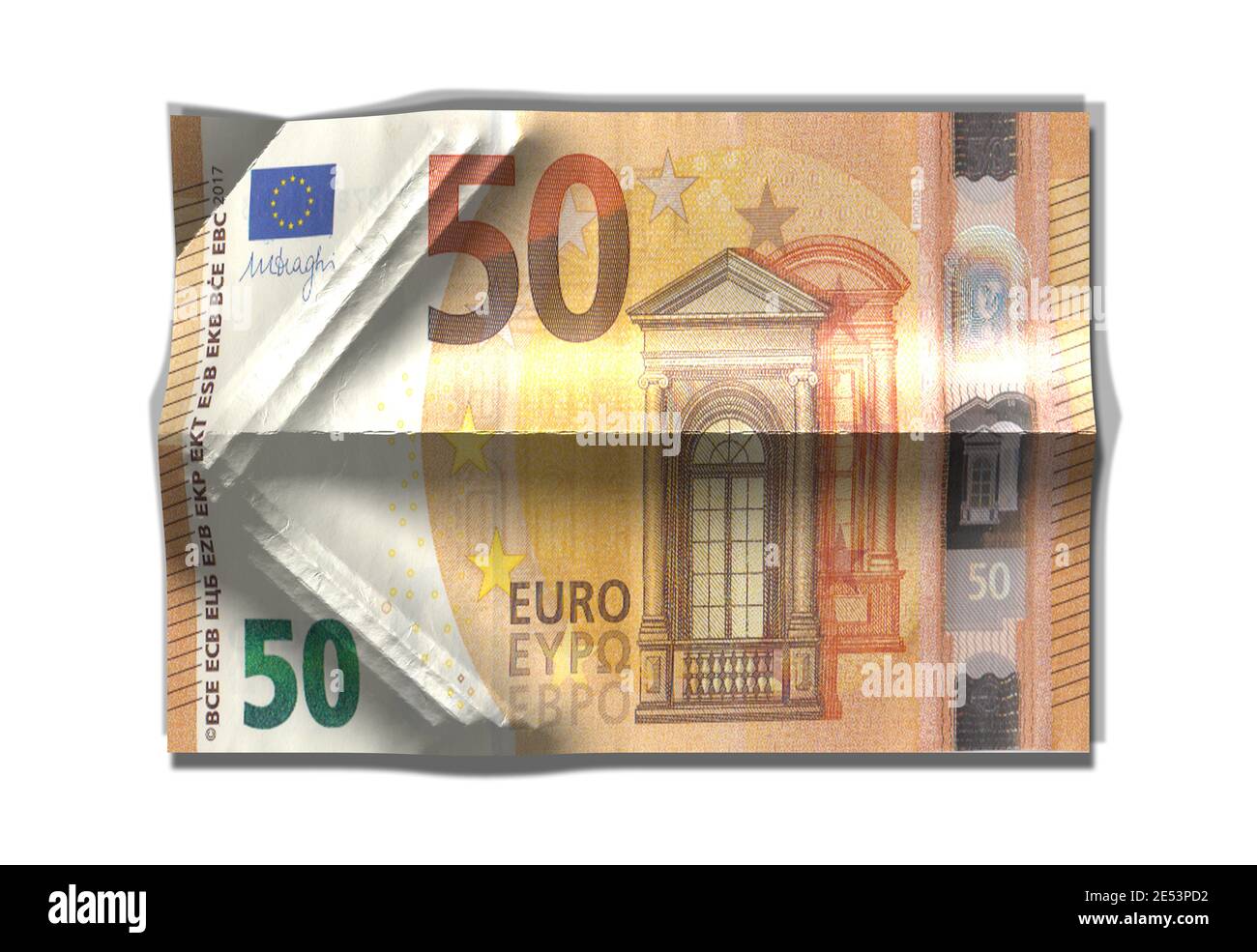 Alte 50 Euro Banknoten Stock Foto Deutschland, Steuern, Rechnungswesen, Beratung, Alterungsprozess Stockfoto