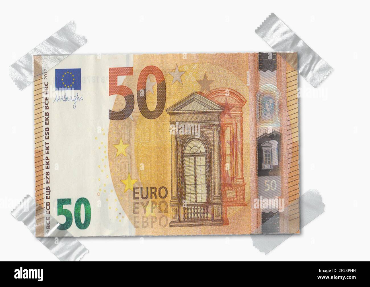 Alte 50 Euro Banknoten Stock Foto Deutschland, Steuern, Rechnungswesen, Beratung, Alterungsprozess Stockfoto