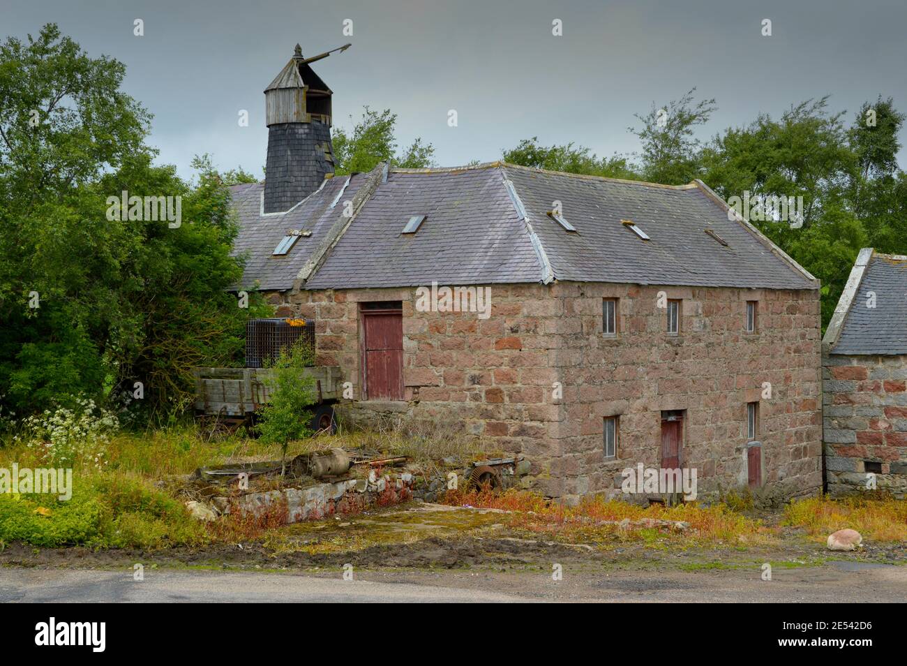 Ladymill Muir of Fowlis - stillgediente Mühle Stockfoto