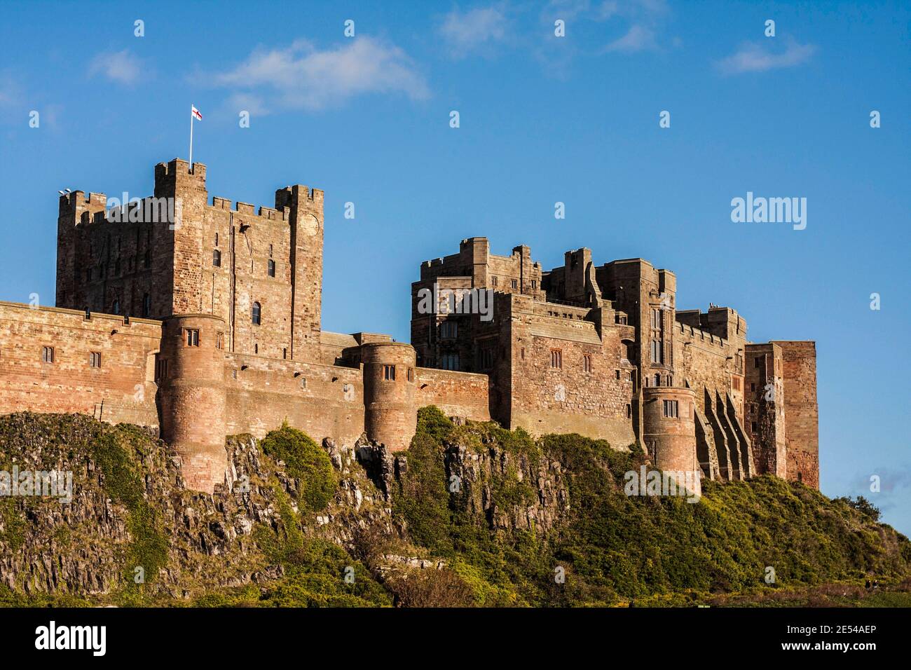 Bamburgh Castle, Northumberland, England, Großbritannien Stockfoto