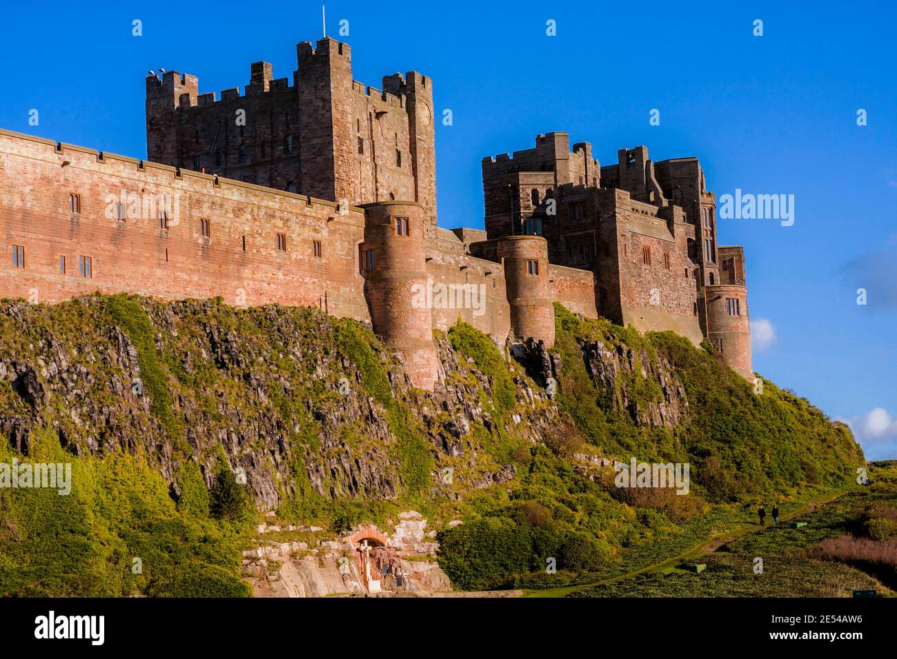 Bamburgh Castle, Northumberland, England, Großbritannien Stockfoto